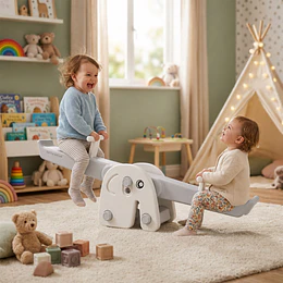 Retiro Express - Balancín Infantil Elefante Kidscool Neutro Off White