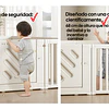 Corral de Juegos Infantil Modular con Puerta de Seguridad Plástico Blanco Crema | 200x180x68 cm