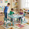 Mesa Infantil Ajustable en Altura Evolutiva Verde Menta | 60x80x60 cm