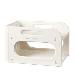 Kidscool Mudador de Sobremesa Compacto con Estante Organizador Plástico Blanco Marfil 75x51x46 cm 