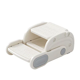 Kidscool Banquito Escalón Convertible en Silla Infantil Plástico Crema Gris 27x41x63 cm 