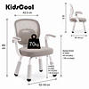 Silla Escritorio Ergonomica Infantil Gris