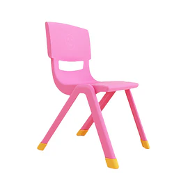 Kidscool Silla Infantil Apilable Ergonómica de Plástico Reforzado Rosado 34x38x52 cm