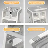 Kidscool Silla de Comer Crecimiento Evolutiva Infantil 3 en 1 Plástica Blanco Gris 79x43x50 cm 