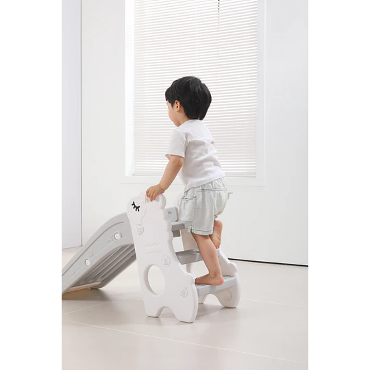 Resbalín Infantil Plegable Kidscool Centro de Juegos Crudo Gris