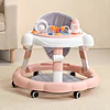 Andador de Bebé Multifunción 4 en 1 Antivuelco Plegable Kidscool - Rosado