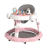 Andador de Bebé Multifunción 4 en 1 Antivuelco Plegable Kidscool - Rosado