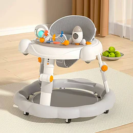 Andador de Bebé Multifunción 4 en 1 Antivuelco Plegable Kidscool - Gris