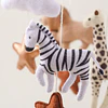 Móvil de Cuna para Bebé Fieltro y Madera Kidscool Safari 52 x 24 cm 