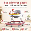 Andador Para Bebé Kidscool Pingüino Ruedas Silenciosas Azul 65 X 55 X 50 cm 