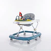  Andador Para Bebé Kidscool Pingüino Ruedas Silenciosas Celeste 65 X 55 X 50 cm