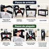 Cuna Corral Plegable y Portátil de Viaje Kidscool 102x74x71 cm Negro