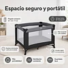 Cuna Corral Plegable y Portátil de Viaje Kidscool 102x74x71 cm Negro