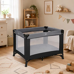 Cuna Corral Plegable y Portátil de Viaje Kidscool 102x74x71 cm Negro