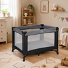 Cuna Corral Plegable y Portátil de Viaje Kidscool 102x74x71 cm Negro