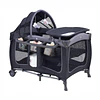 Cuna Corral Plegable de Viaje Kidscool con Mudador Mosquitero y Organizador 104 x 76 x 76 cm Gris