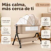 Cuna Colecho Plegable Antirreflujo y Balanceo Kidscool 102 x 65 x 81 cm Khaki