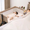 Cuna Colecho Plegable Antirreflujo y Balanceo Kidscool 102 x 65 x 81 cm Khaki