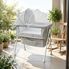 Cuna Colecho Multifuncional Plegable estructura reforzada Kidscool con Mosquitero y Canasto 93 x 57 x 80 cm Khaki