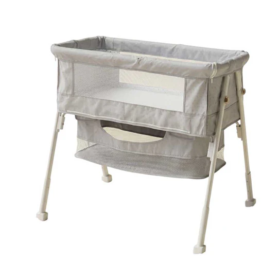 Cuna Colecho Multifuncional Plegable estructura reforzada Kidscool con Mosquitero y Canasto 93 x 57 x 80 cm Khaki