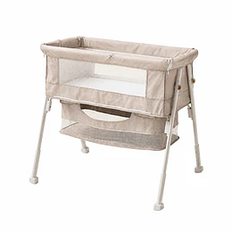 Cuna Colecho Multifuncional Plegable estructura reforzada Kidscool con Mosquitero y Canasto 93 x 57 x 80 cm Khaki