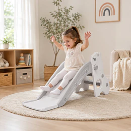 Resbalín Infantil Plegable Kidscool Centro de Juegos Crudo Gris