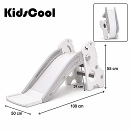 Resbalín Infantil Plegable Kidscool Centro de Juegos Crudo Gris