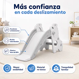 Resbalín Infantil Plegable Kidscool Centro de Juegos Crudo Gris