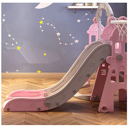  Retiro Express-  Resbalín Columpio Infantil 5 en 1 Kidscool Centro de Juegos Rosado