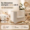 Retiro Express-Cuna Infantil Móvil Multifuncional Kidscool con Ruedas y Organizadores Beige 123 x 68 x 92 cm
