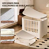 Retiro Express-Cuna Infantil Móvil Multifuncional Kidscool con Ruedas y Organizadores Beige 123 x 68 x 92 cm