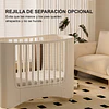 Retiro Express-Cuna Infantil Móvil Multifuncional Kidscool con Ruedas y Organizadores Beige 123 x 68 x 92 cm