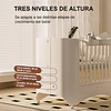 Retiro Express-Cuna Infantil Móvil Multifuncional Kidscool con Ruedas y Organizadores Beige 123 x 68 x 92 cm