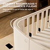 Retiro Express-Cuna Infantil Móvil Multifuncional Kidscool con Ruedas y Organizadores Beige 123 x 68 x 92 cm