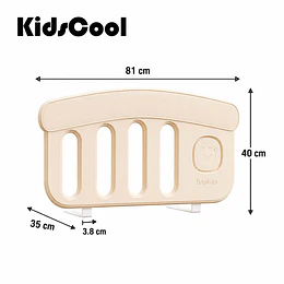  Baranda de Cama Infantil Fija Protectora Anticaídas Plástico 