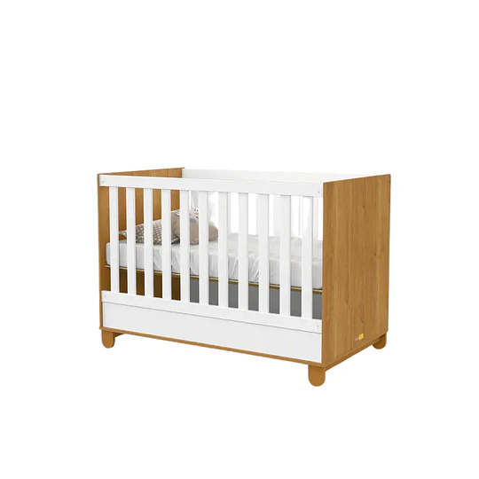 Retiro Express-Cuna Multifuncional Bebé Zupi Madera Blanca Caramelo+ Colchon Cama Baby Box 130x70 cms