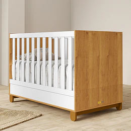 Retiro Express-Cuna Multifuncional Bebé Zupi Madera Blanca Caramelo+ Colchon Cama Baby Box 130x70 cms