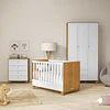 Retiro Express-Cuna Multifuncional Bebé Zupi Madera Blanca Caramelo+ Colchon Cama Baby Box 130x70 cms