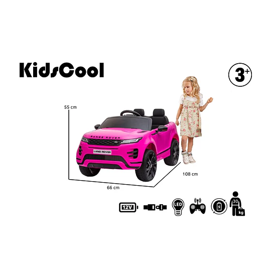 Retiro Express-Range Rover Evoque con licencia Rosado