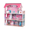 Retiro Express-Casa De Muñeca Madera 3 Pisos Con Accesorios