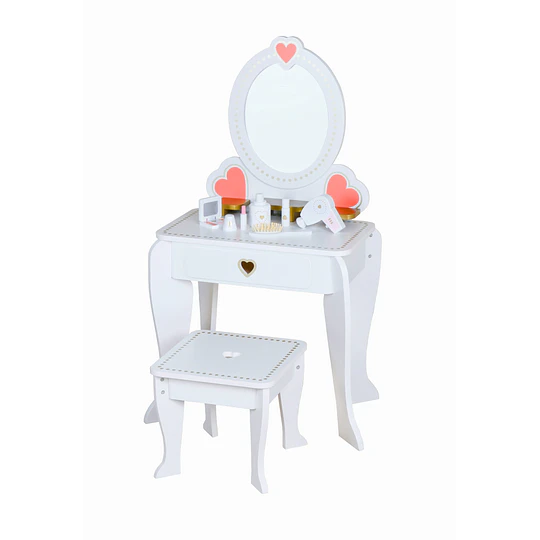Retiro Express-Tocador Blanco Love Con Accesorios 