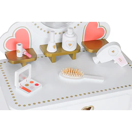 Retiro Express-Tocador Blanco Love Con Accesorios 