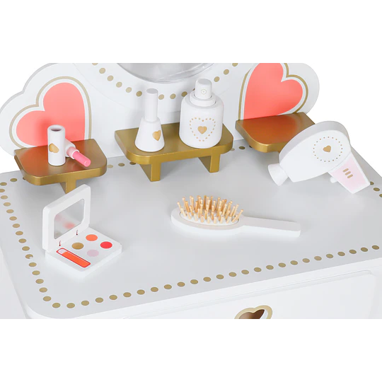 Retiro Express-Tocador Blanco Love Con Accesorios 