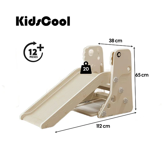 Retiro Express-Resbalín Infantil Plegable 4 en 1 con Escritorio Kidscool Off White  