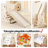 Retiro Express-Resbalín Infantil Plegable 4 en 1 con Escritorio Kidscool Off White  