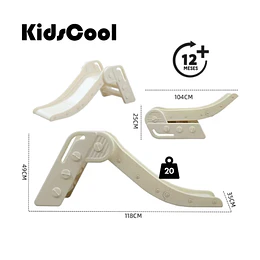 Retiro Express-Resbalín Infantil Plegable Kidscool Crudo Neutro Estilo Off White