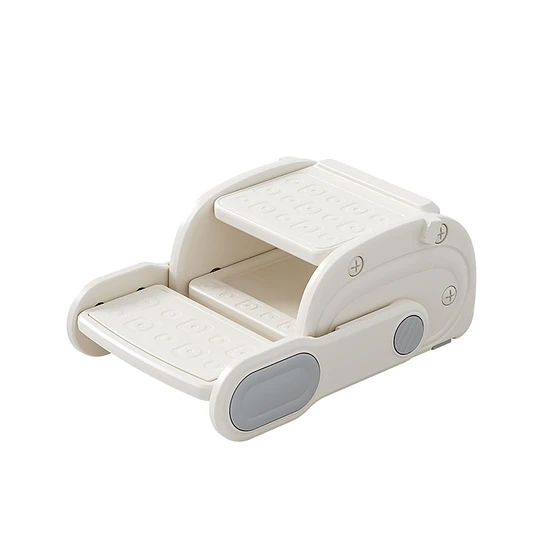 Retiro Express-Banquito Escalón Convertible en Silla Infantil Plástico Crema Gris 27x41x63 cm 