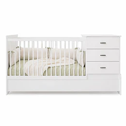 Cuna Cama Evolutiva Multifunción Kippi Blanca Kidscool  