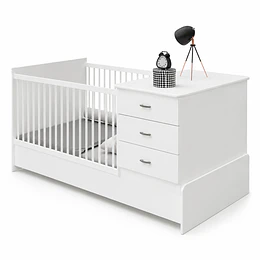 Cuna Cama Evolutiva Multifunción Kippi Blanca Kidscool  