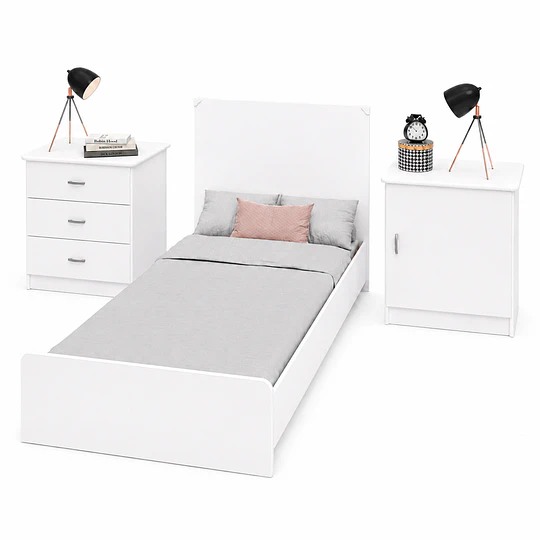 Cuna Cama Evolutiva Multifunción Kippi Blanca Kidscool  
